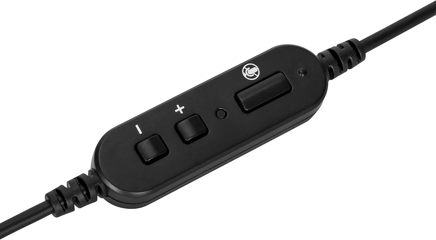 Targus Wired Stereo Headset, Black (AEH102TT)