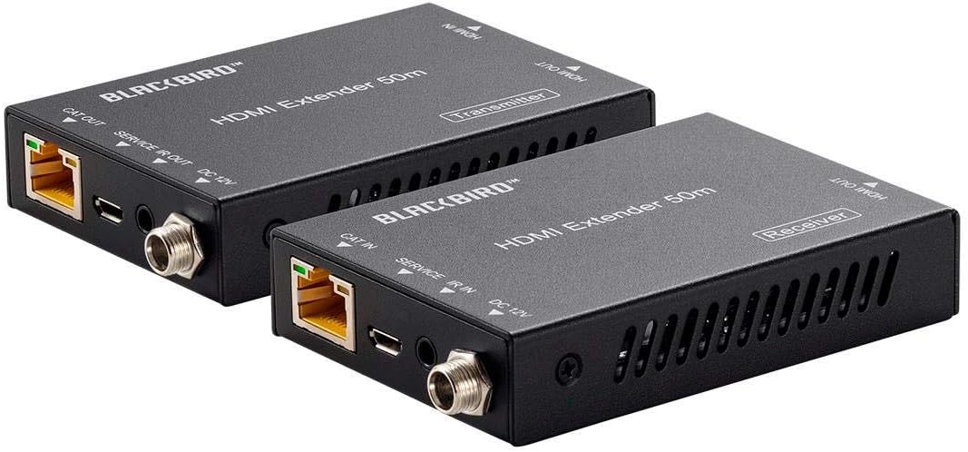 Monoprice Blackbird 4K HDMI Extender, 50m - 4K HDMI Extension to 164 Feet, HDMI 2.0, HDCP 2.2, 18Gbps