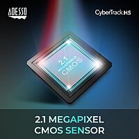 Cybertrack H5 1080p Hd USB Autofocus Webcam with Microphone, 1920 Pixels X 1080 Pixels, 2.1 Mpixels, Black