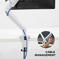 Fellowes Platinum Series Monitor Arm for 40-Inch Monitors, Full Motion, VESA Mount, USB Ports, Ergonomic