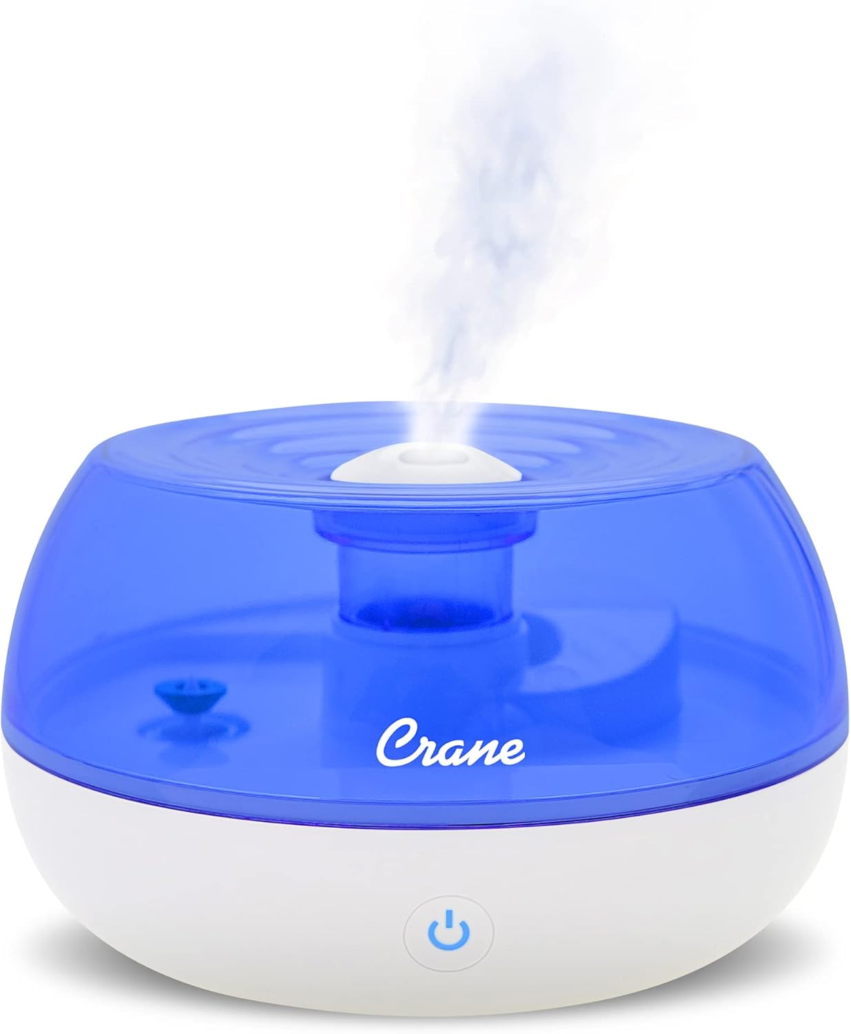 Crane Personal Ultrasonic Cool Mist Travel Humidifier and Vaporizer for Congestion Relief, 360° Adjustable Nozzle