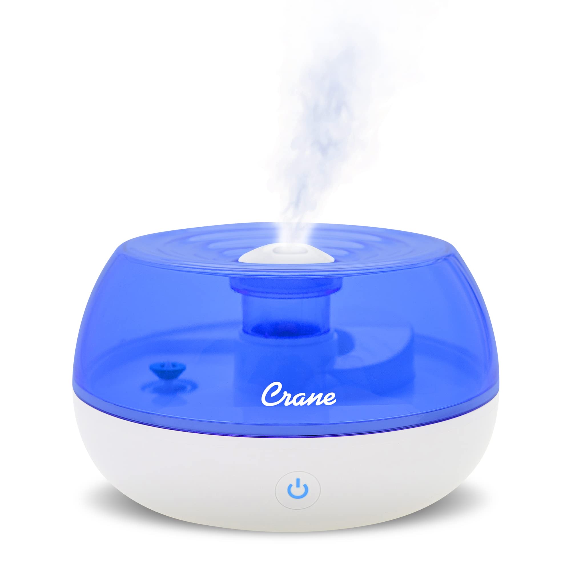Crane Personal Ultrasonic Cool Mist Travel Humidifier and Vaporizer for Congestion Relief, 360° Adjustable Nozzle