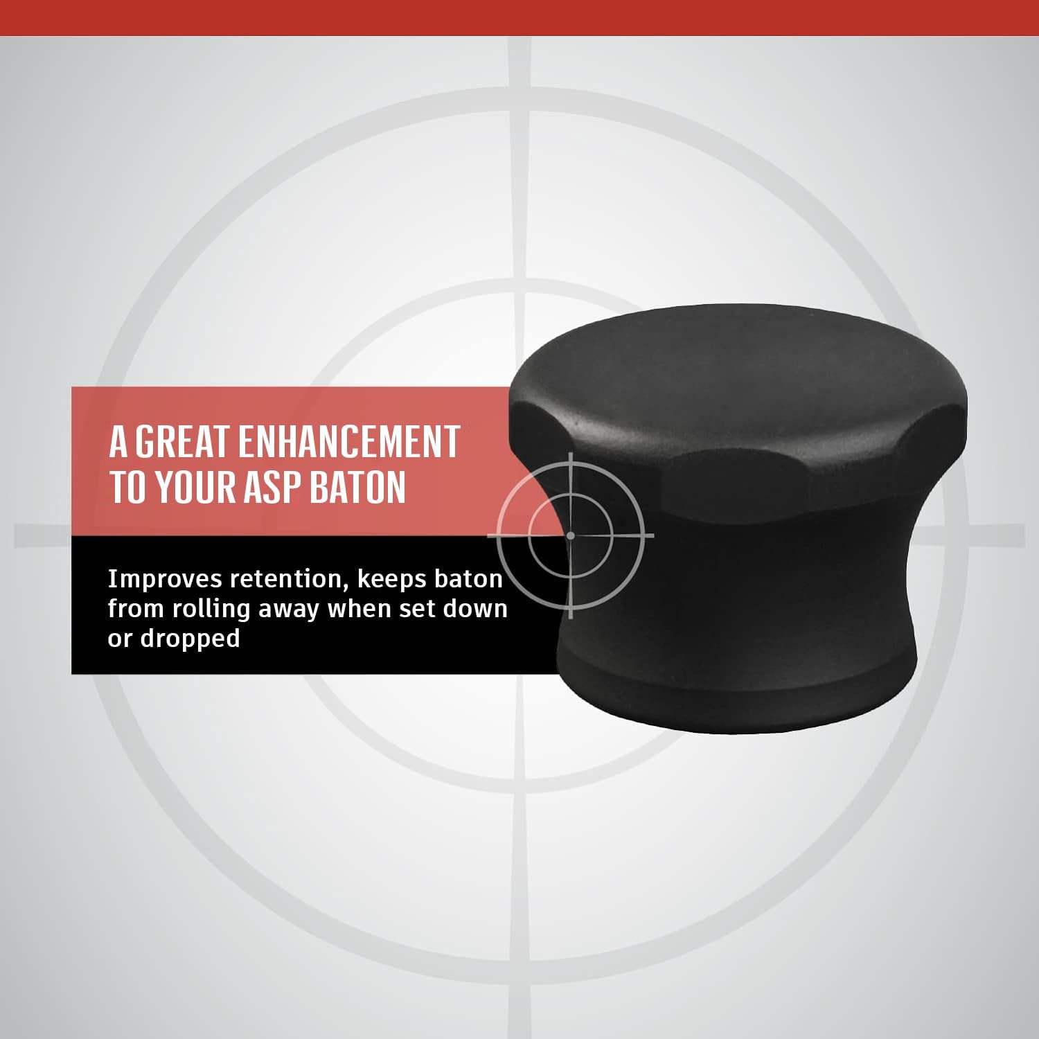 ASP F-Series Grip Cap, Friction-Baton Handle, Tactical Baton Accessories