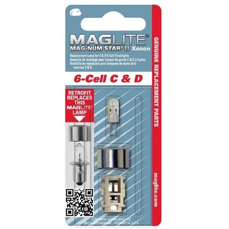 MAGLITE Mag-Num Star II Xenon Replacement Lamp for C & D Cell Flashlights
