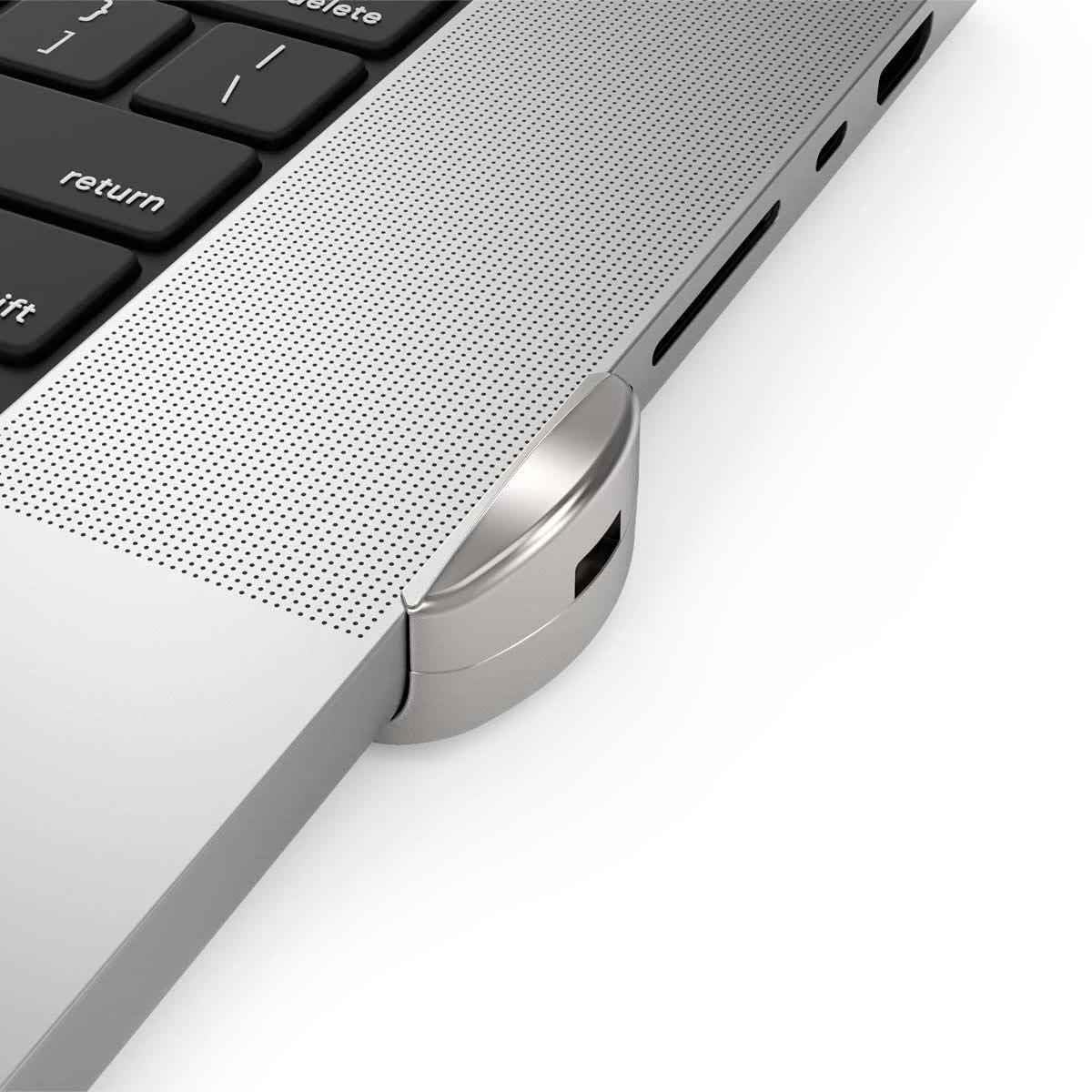 Compulocks - ACCS MacBook AIR 2022 M2 T-Slot Ledge Lock Adapter Silver