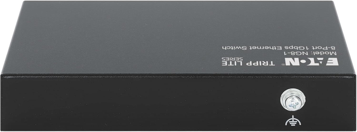 TRIPP LITE 8-Port Desktop Unmanaged Ethernet Network Switch, Metal Enclosure, Plug-and-Play, Wall Mount, 3-Year Warranty