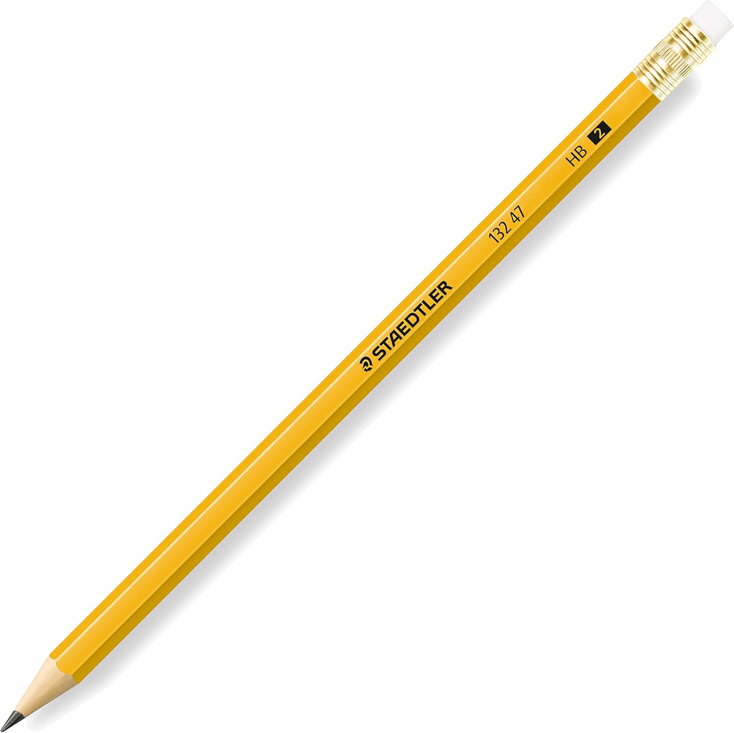 STAEDTLER Yellow School Pencils, Pre-Sharpened HB/#2, Wood Pencils with Eraser, 144ct & pencil sharpener