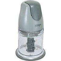 Ninja QB900B Master Prep Food Processor Blender with 48 oz Pitcher & 16 oz Chopping Bowl, Perfect for Frozen Blending & Chopping, 400 Watts, Dishwasher Safe, Countertop, Grey Gray