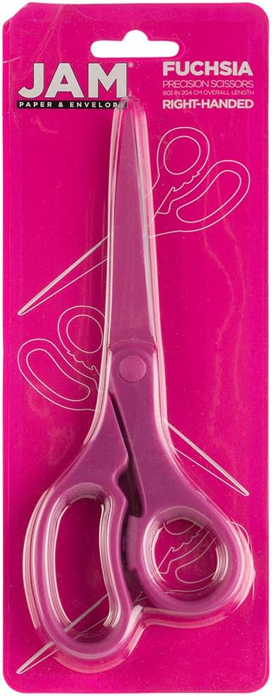 JAM PAPER Precision Scissors - 8 Inch Stainless Steel Blades