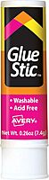 Avery Glue Stic White, 0.26 oz., Washable, Nontoxic, Permanent Adhesive, 1 Glue Stick (00161)