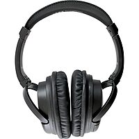 HamiltonBuhl Deluxe Active Noise-Cancelling Headphones with Case, Black (NCHBC1)