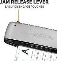 Fellowes Saturn 3i 95 Thermal Laminator Machine for Home or Office with Pouch Starter Kit, 9.5 inch, Fast Warm-Up, Jam-Free Design(5735801)