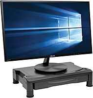 Tripp Lite LCD Display TV Monitor Riser Stand w/ Storage Drawer, Raises up to 4.7in.for Monitors, Printers or Laptops (MR1612D1)