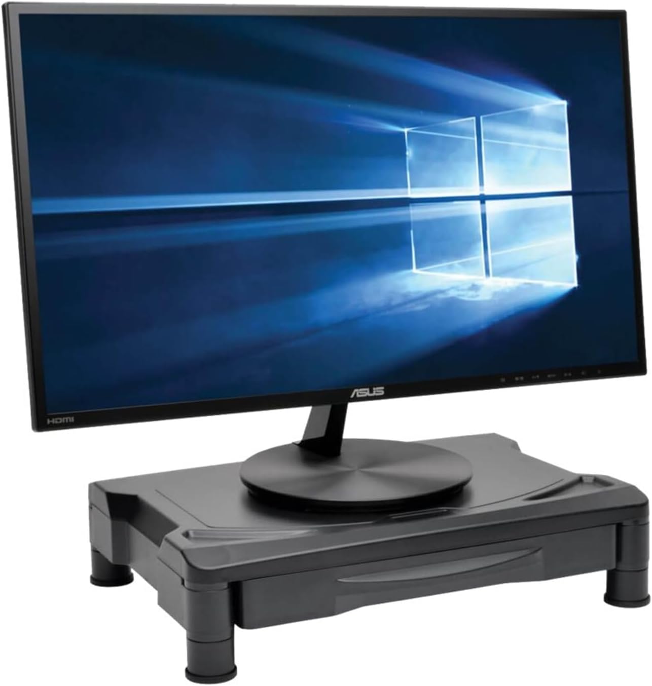 Tripp Lite LCD Display TV Monitor Riser Stand w/ Storage Drawer, Raises up to 4.7in.for Monitors
