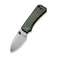 CIVIVI Baby Banter Thumb Stud Knife Micarta Handle (2.34 Nitro-V Blade) C19068SB-1