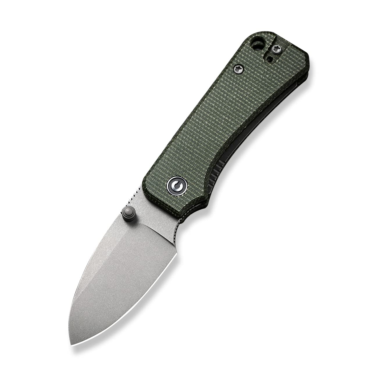 CIVIVI Baby Banter Thumb Stud Knife Micarta Handle (2.34 Nitro-V Blade) C19068SB-1