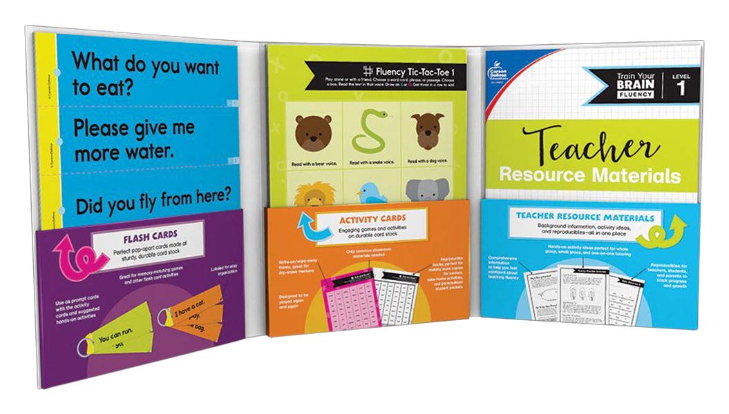 Carson Dellosa Education Train Your Brain: Fluency Level 1 Classroom Kit, Grades K-1