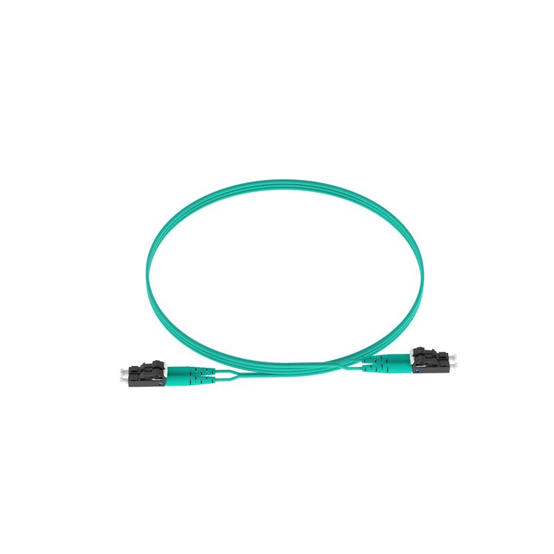 PANDUIT OM4 2-Fiber 1.6mm LC Duplex Patch Cord - Riser, FZ2ERLNLNSNM007