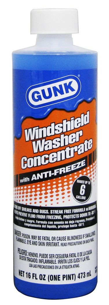 Gunk M516 Windshield Washer Concentrate with Anti-Freeze - 16 fl. oz. 16 Fl Oz (Pack of 1)