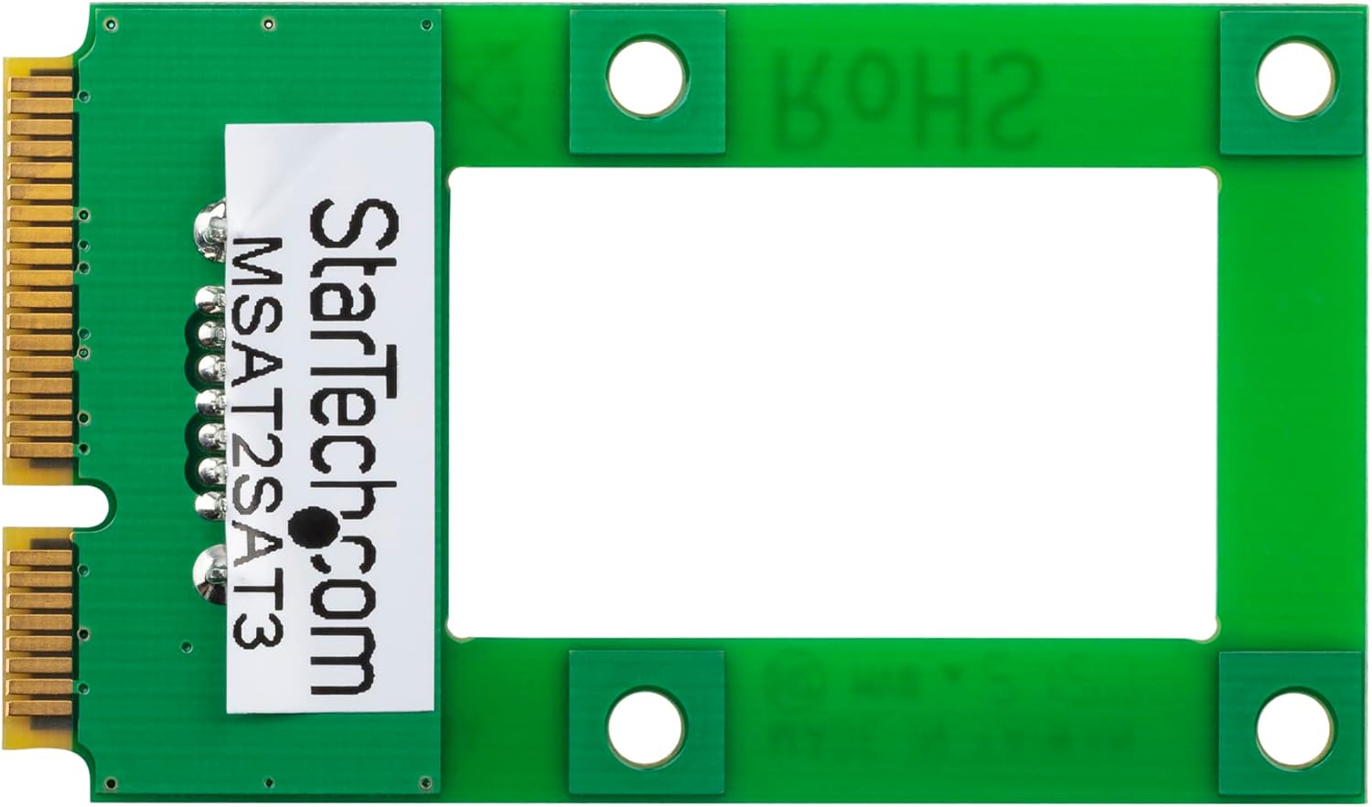 StarTech.com mSATA to SATA HDD / SSD Adapter – Mini SATA to SATA Converter Card