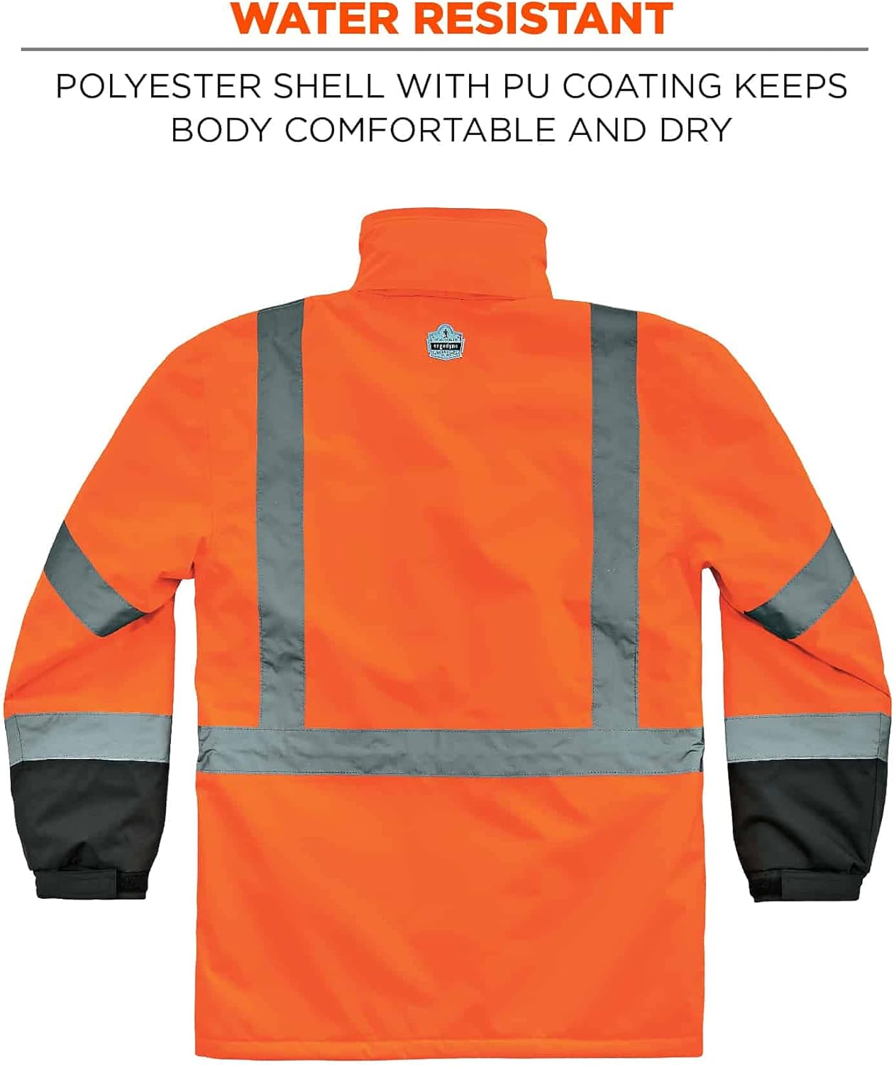Ergodyne GloWear 8384 Type R Class 3 Hi-Vis Quilted Thermal Parka