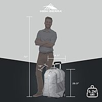 High Sierra Powerglide Pro Backpack With 15.6in Laptop Pocket, Silver