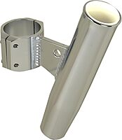 CE Smith - Aluminum Rod Holder - Boat Rod Holder with Vertical Clamp - Fits 2.375" OD Rails