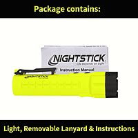 Nightstick XPP-5422GMX X-Series Intrinsically Safe Dual-Light Flashlight with Dual Magnets, Green/Black