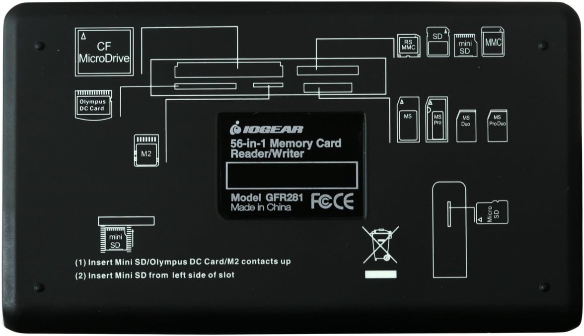 IOGEAR 56-in-1 USB 2.0 Pocket Flash Memory Card Reader/Writer, GFR281
