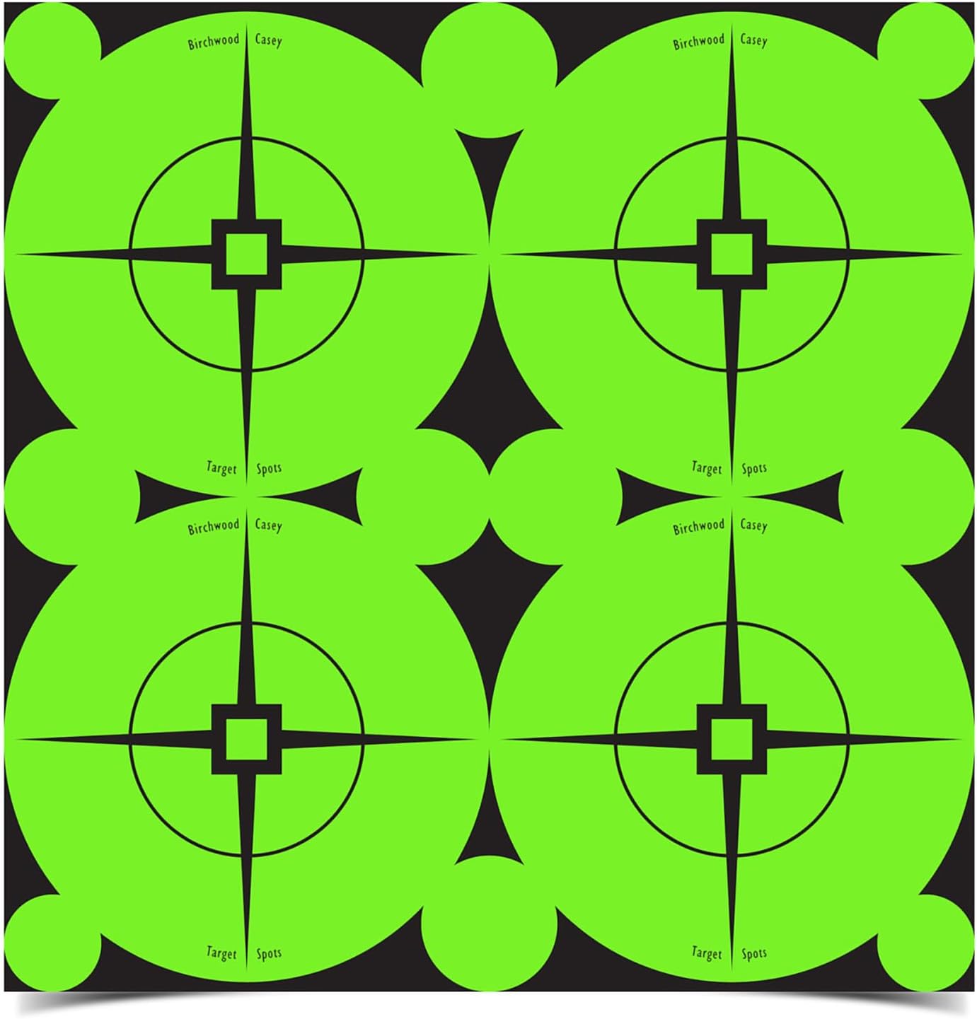 Birchwood Casey Target Spots Self-Adhesive High-Contrast Atomic Green Paper Shooting Targets