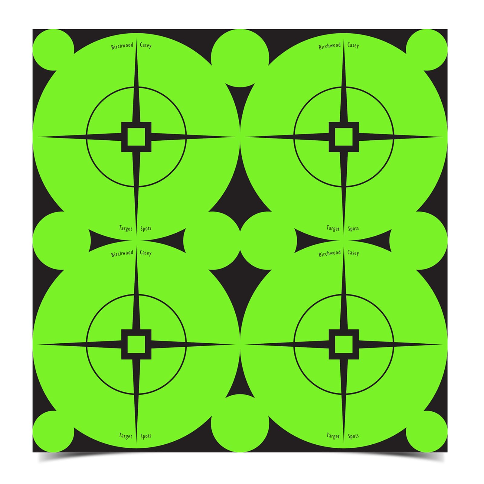 Birchwood Casey Target Spots Self-Adhesive High-Contrast Atomic Green Paper Shooting Targets