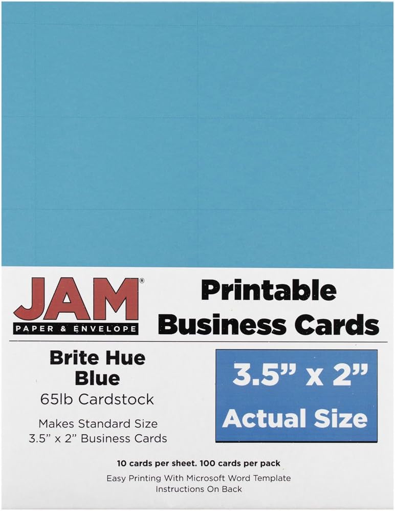 JAM PAPER Printable Business Cards