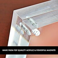 Azar Displays Acrylic Vertical/Horizontal Block Frame with Magnets