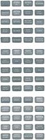 Blue Sea 8217 Grey Small Format Label Kit - 60 Labels