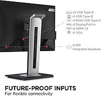 ViewSonic VG Monitor Designed for Surface with 60W USB-C, HDMI and DisplayPort