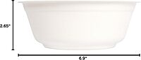 100% Compostable Natural Plant Fiber Bowl, 32-Ounce, (Pack of 500) 32-Ounce 500-Count