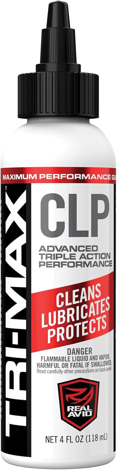 Real Avid CLP Gun Cleaner and Lubricant - 4oz Bottle | 3 in 1 Oil Gun Cleaner and Lubricant | All-in-One Shooters Lube Gun