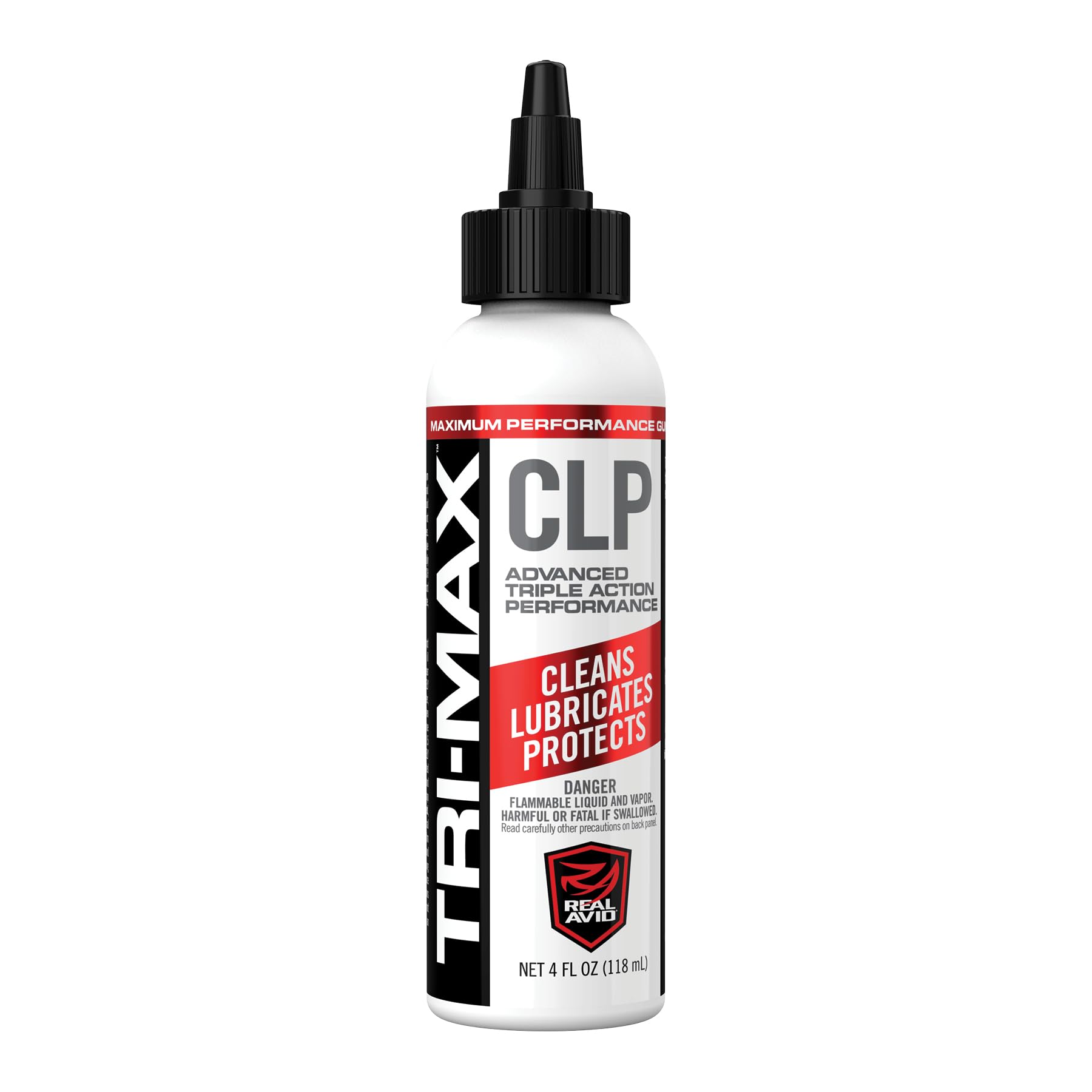 Real Avid CLP Gun Cleaner and Lubricant - 4oz Bottle | 3 in 1 Oil Gun Cleaner and Lubricant | All-in-One Shooters Lube Gun