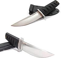 Cold Steel Kyoto II 3-3/8" Durable Compact 8Cr13MoV Stainless Steel Fixed Blade Drop Point Outdoor Hunting Utility Knife