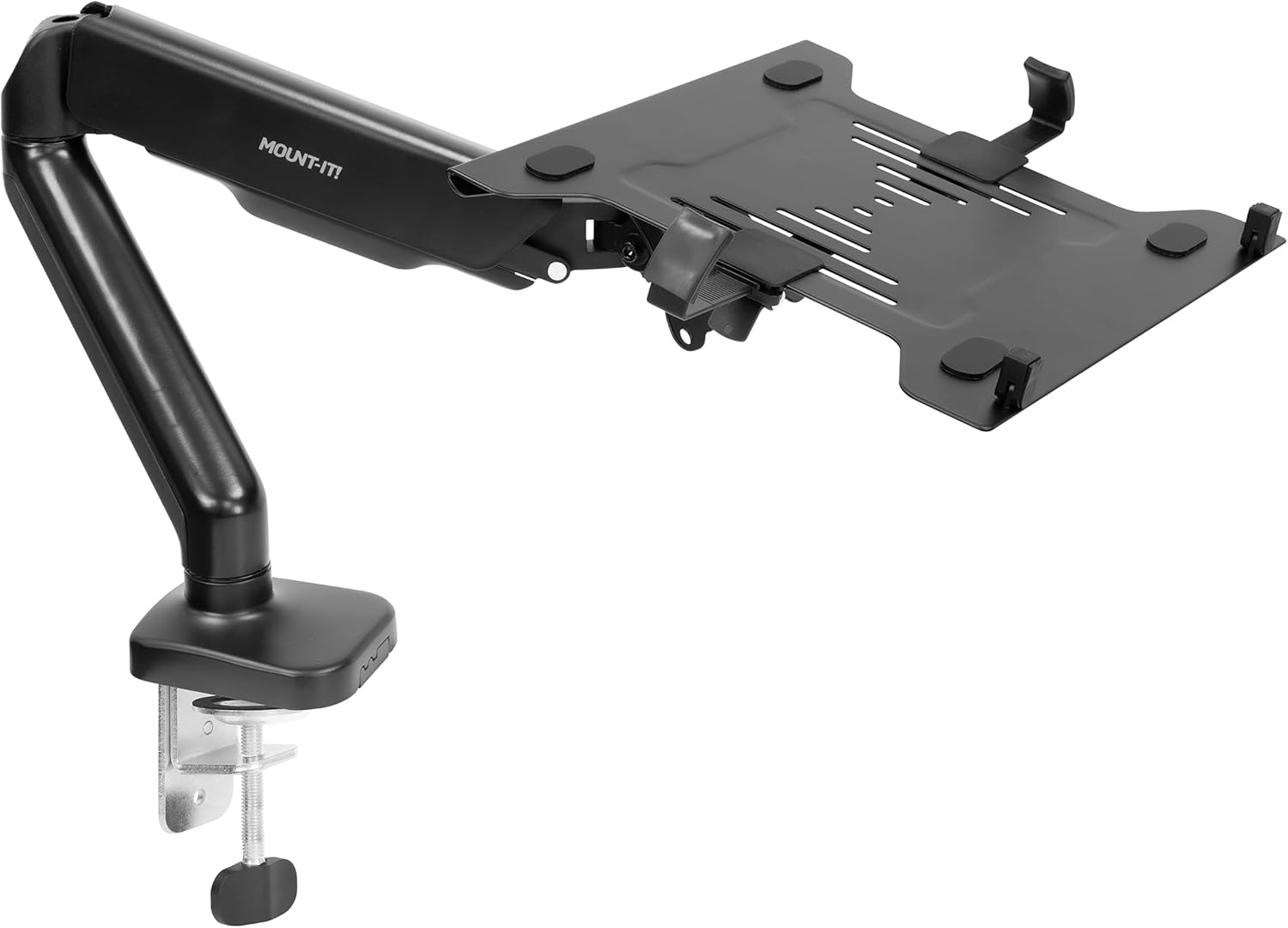 Mount-It! Height Adjustable Laptop and Monitor Desk Mount