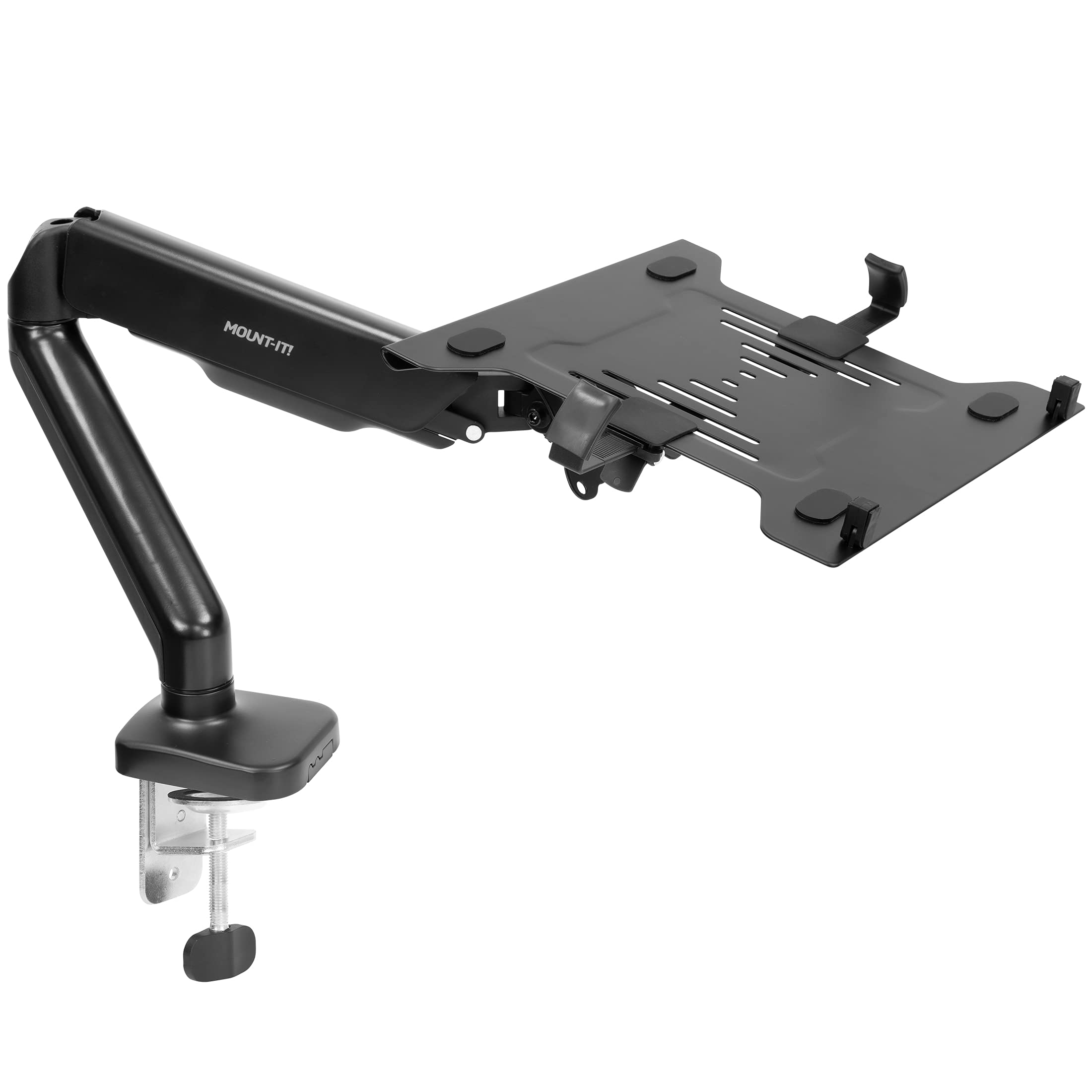 Mount-It! Height Adjustable Laptop and Monitor Desk Mount