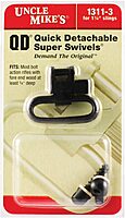 Uncle Mike's QD 115 RGS Tri-Lock Quick-Detach Swivel, Wood Screw Base, Black