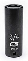 GEARWRENCH 1/2" Drive Deep Impact SAE Socket 3/4", 6 Point- 84552N