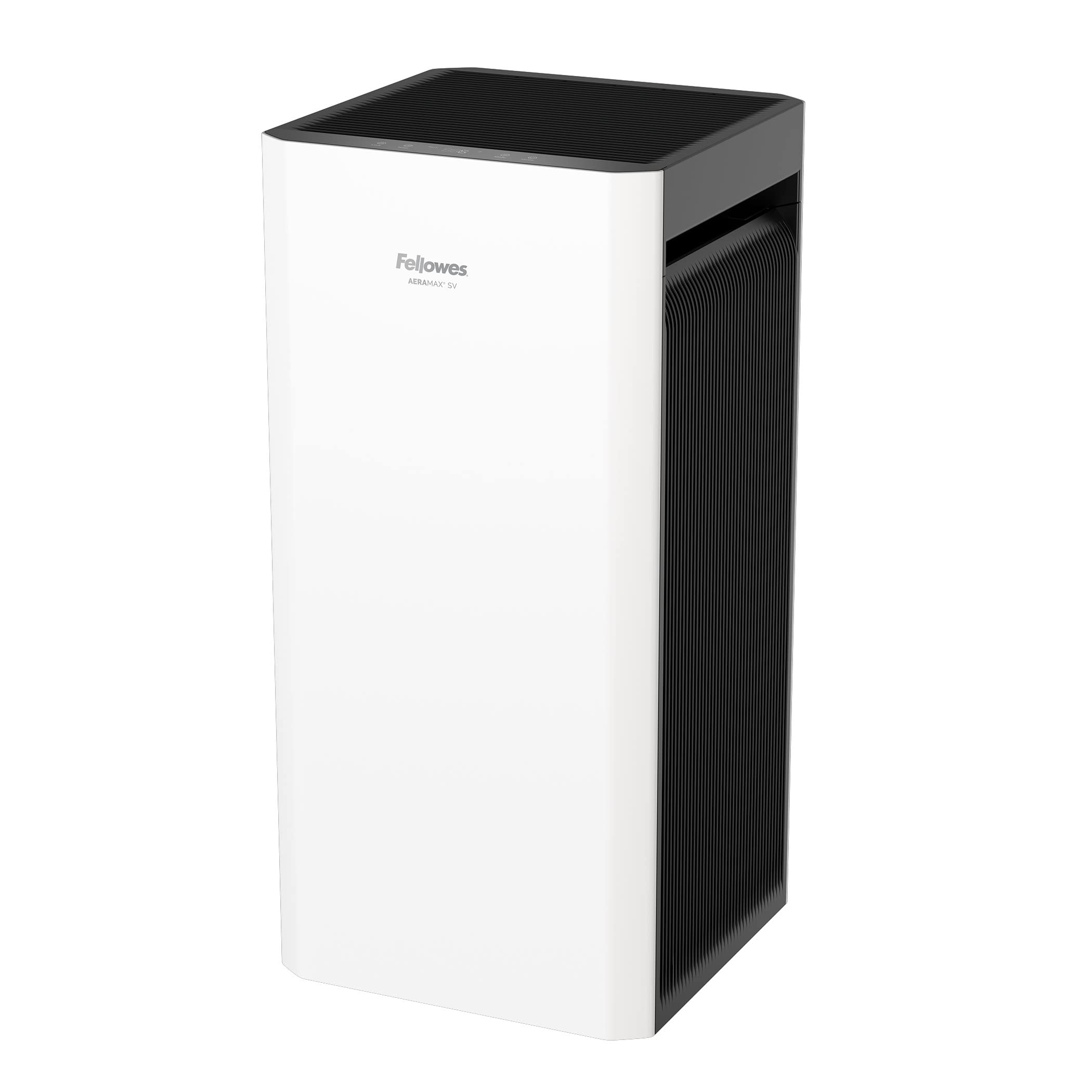 Fellowes AeraMax SV 4-Speed HEPA Air Purifier, 1,500 Sq. Ft., White/Black