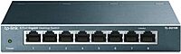 TP-Link TL-SG108 8 Port Gigabit Unmanaged Ethernet Network Switch, Ethernet Splitter Plug & Play Fanless Metal Design Shielded Ports Traffic Optimization