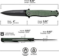 CIVIVI RS71 Folding Pocket Knife with 4" Nitro-V Blade