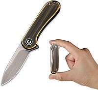CIVIVI Mini Elementum Flipper Pocket Knife with 1.83" 14C28N Blade