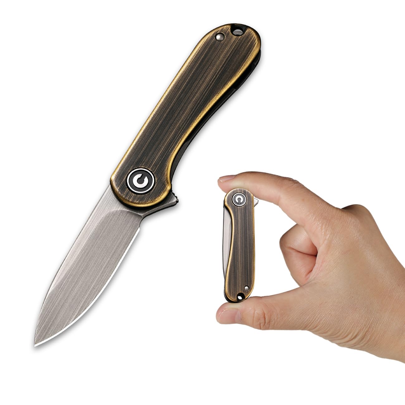 CIVIVI Mini Elementum Flipper Pocket Knife with 1.83" 14C28N Blade