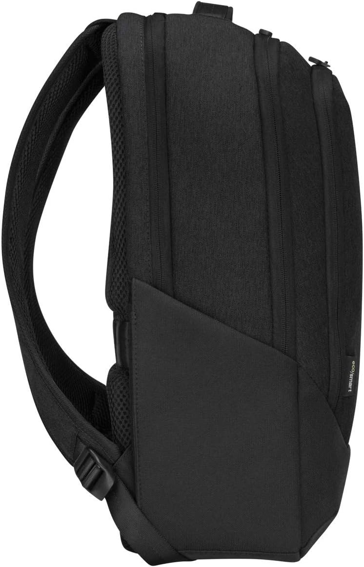 Targus 15.6" Cypress Hero Backpack with EcoSmart, Black - Eco-Friendly Laptop Backpack Designed for Business Travelers, Work