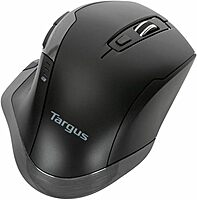Targus Bluetrace Wireless Ergonomic Mouse, 2.4GHz Connection with USB and Laser Precision, 7 Functional Buttons, Black (AMW584GL)
